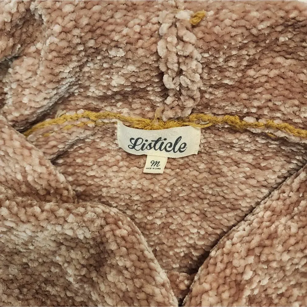 Listicle Cowl Neck Cozy Relax Fit Cottage Boho Cabin Sweater, Brown, Medium